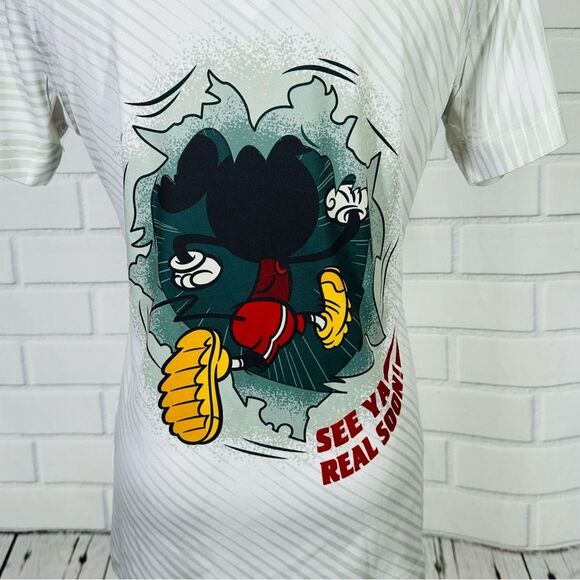 10/$25🦋 Disney Parks White Mickey Mouse Graphic Tee - Size Medium - Picture 7 of 14